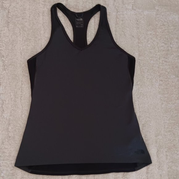 The North Face Tops - The North Face sports t-shirt size L for women, gray and black.
